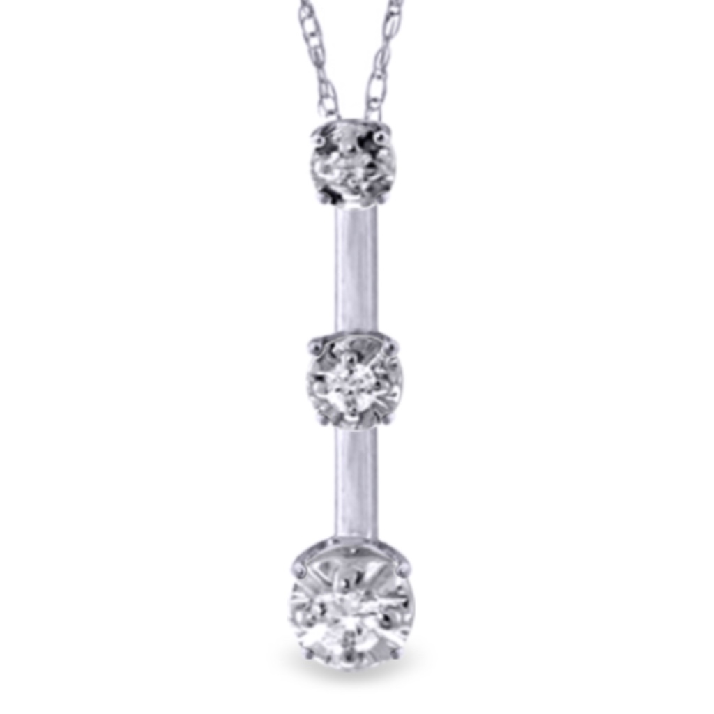 14k Solid Gold Diamonds Necklace 460$